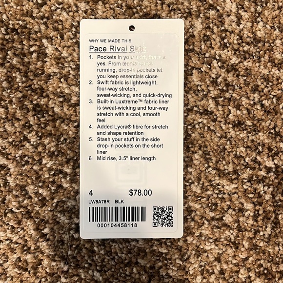 Lululemon pace rival skirt - Picture 4 of 4